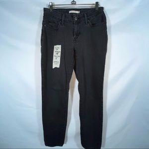 NWT Levi's 811 Curvy Skinny Women's Black Jeans Mid Rise Size 29x28